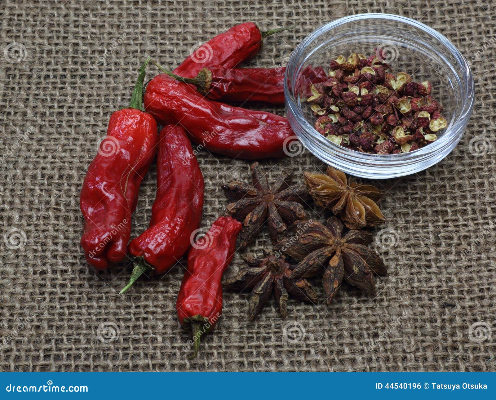 Spices of chinese cuisine stock photo. Image of cayenne 44540196