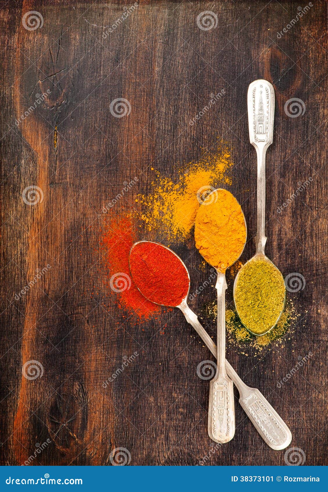 Spices Coriander, Paprika, Curry. Stock Image Image of traditional