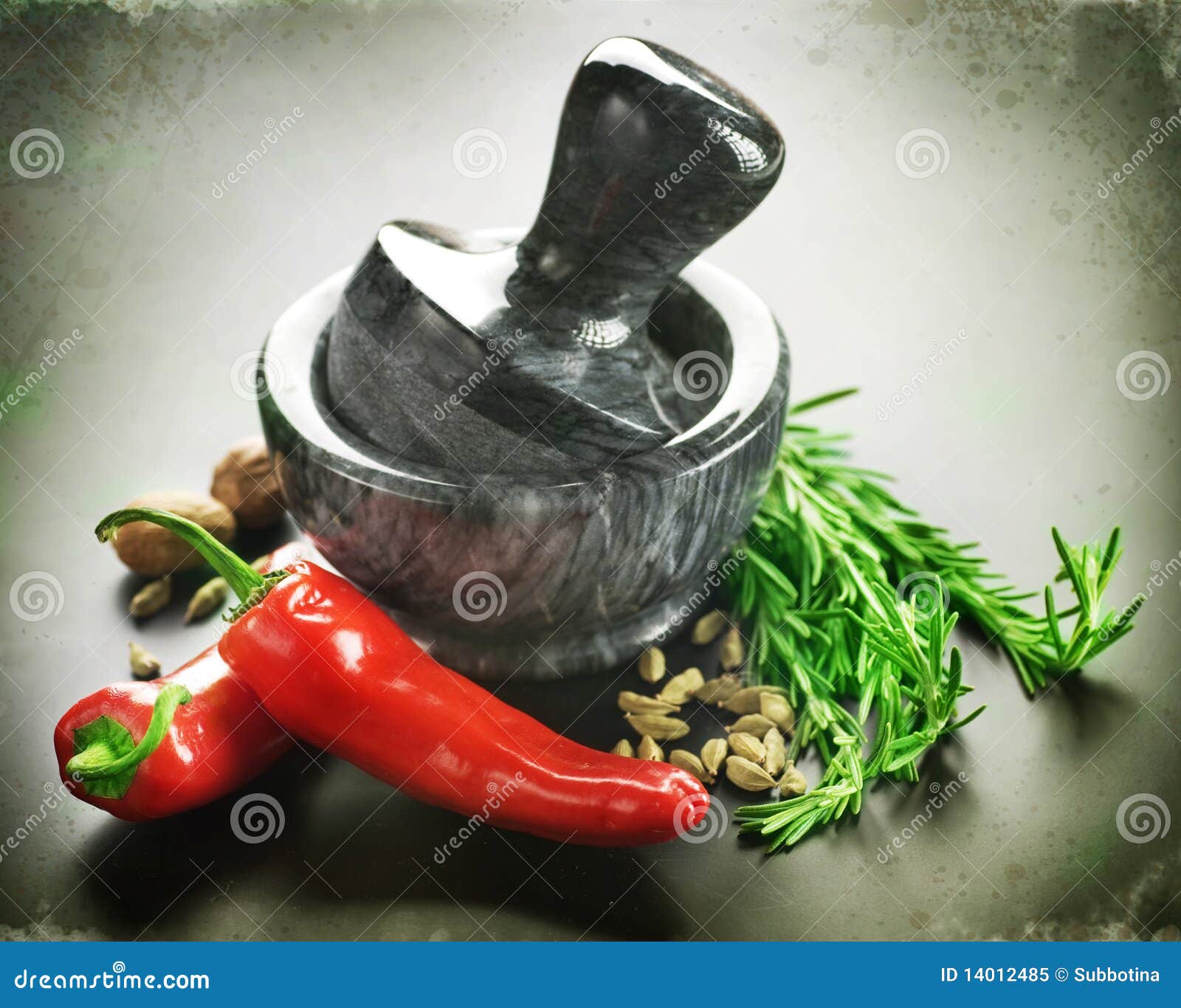 Spices,Herbs and Mortar with Pestle Stock Image Image of indian