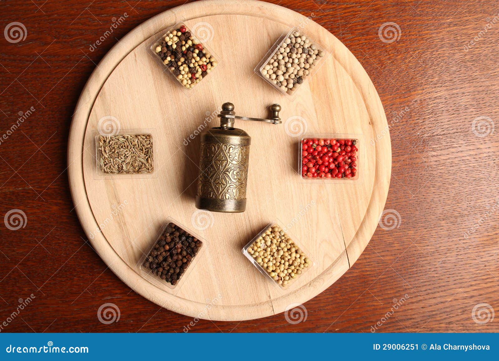 Spices and Mill stock image. Image of grinder, metal 29006251