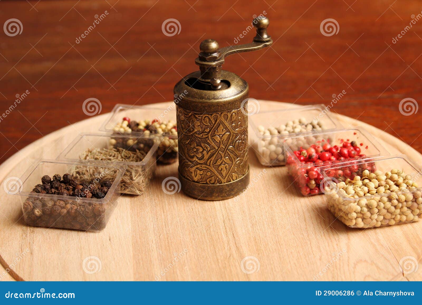 Spices and Mill stock photo. Image of kitchen, brown 29006286