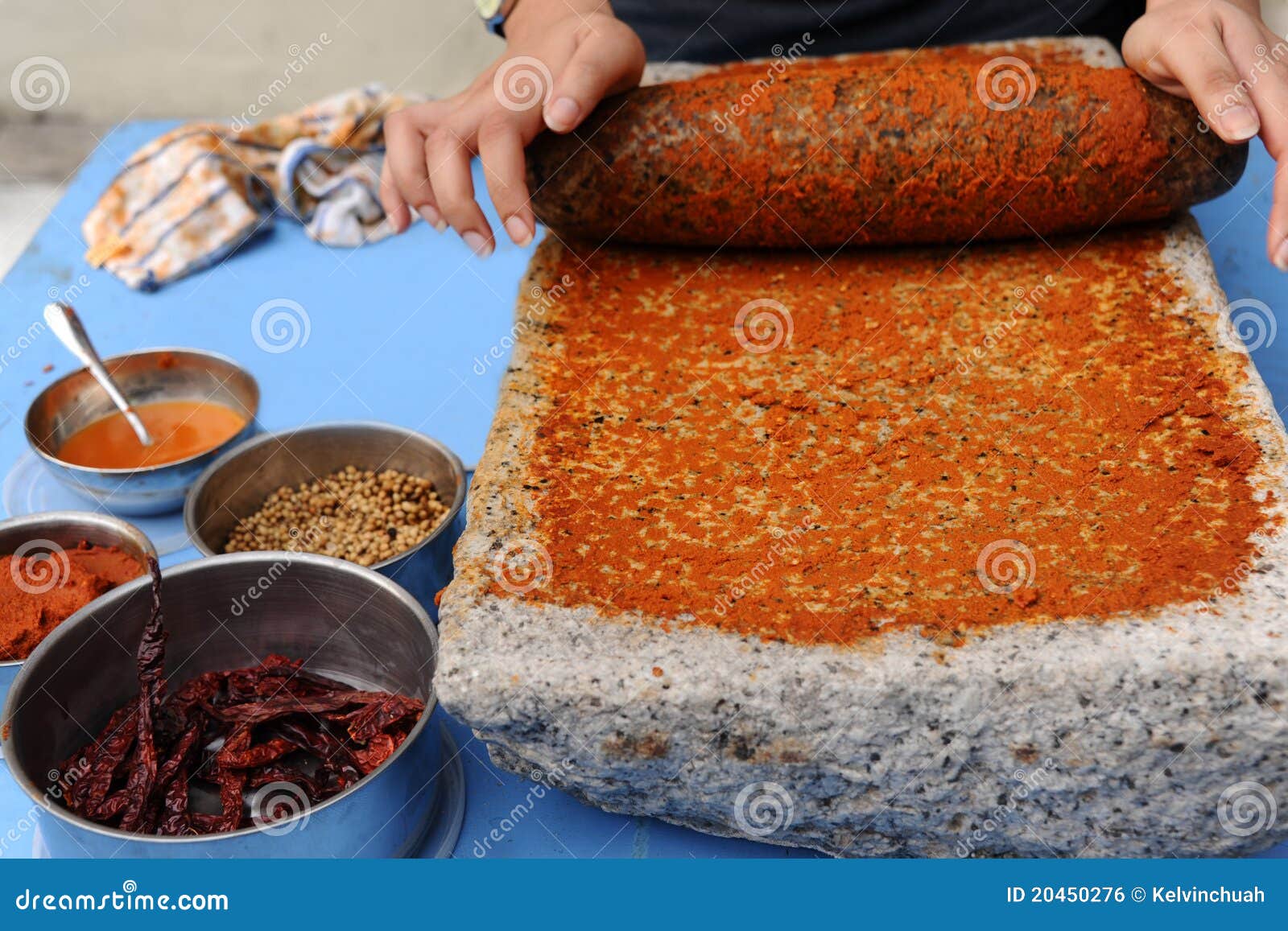 Spices with Mortar and Pestle Stock Photo Image of pestle, curry