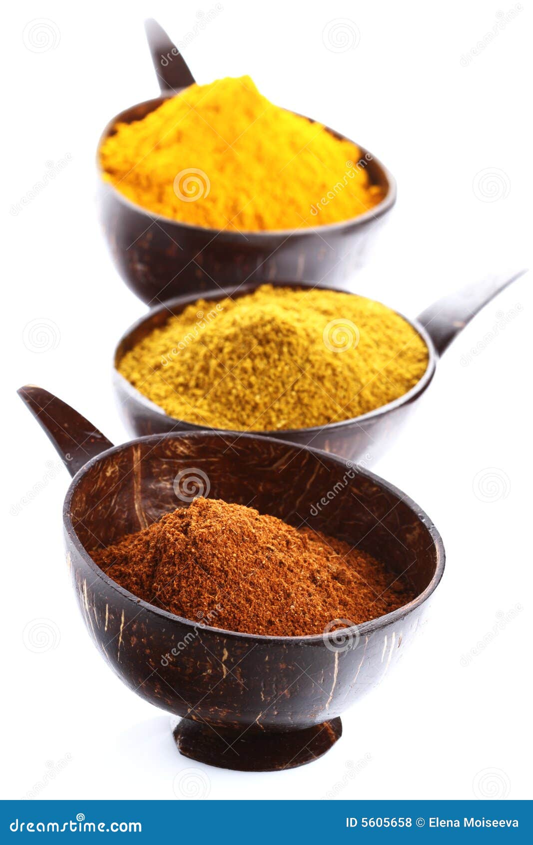 spices - pile of bright madras curry powde