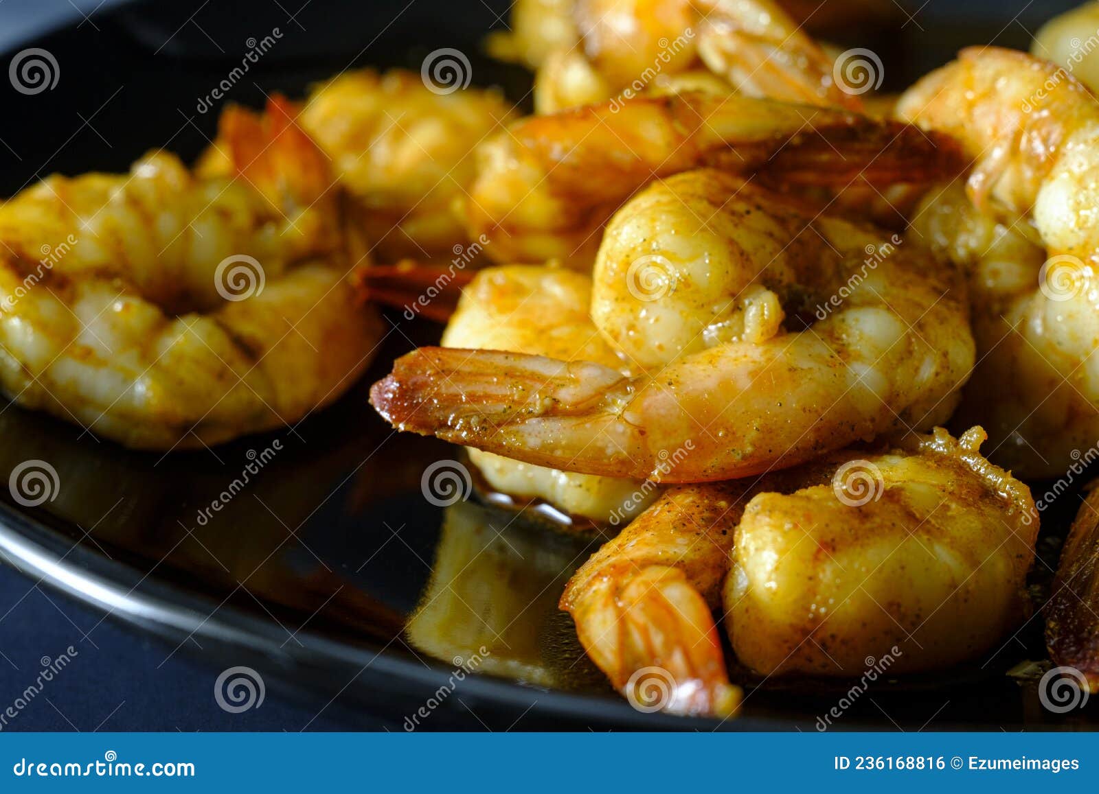 Spicy Cajun Shrimp stock photo. Image of healthy, recipe 236168816