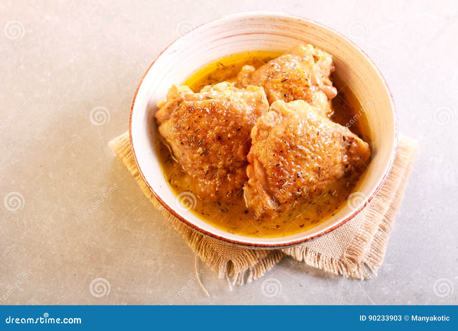 Spicy Chicken Thighs Casserole Stock Image Image of comfort, homemade