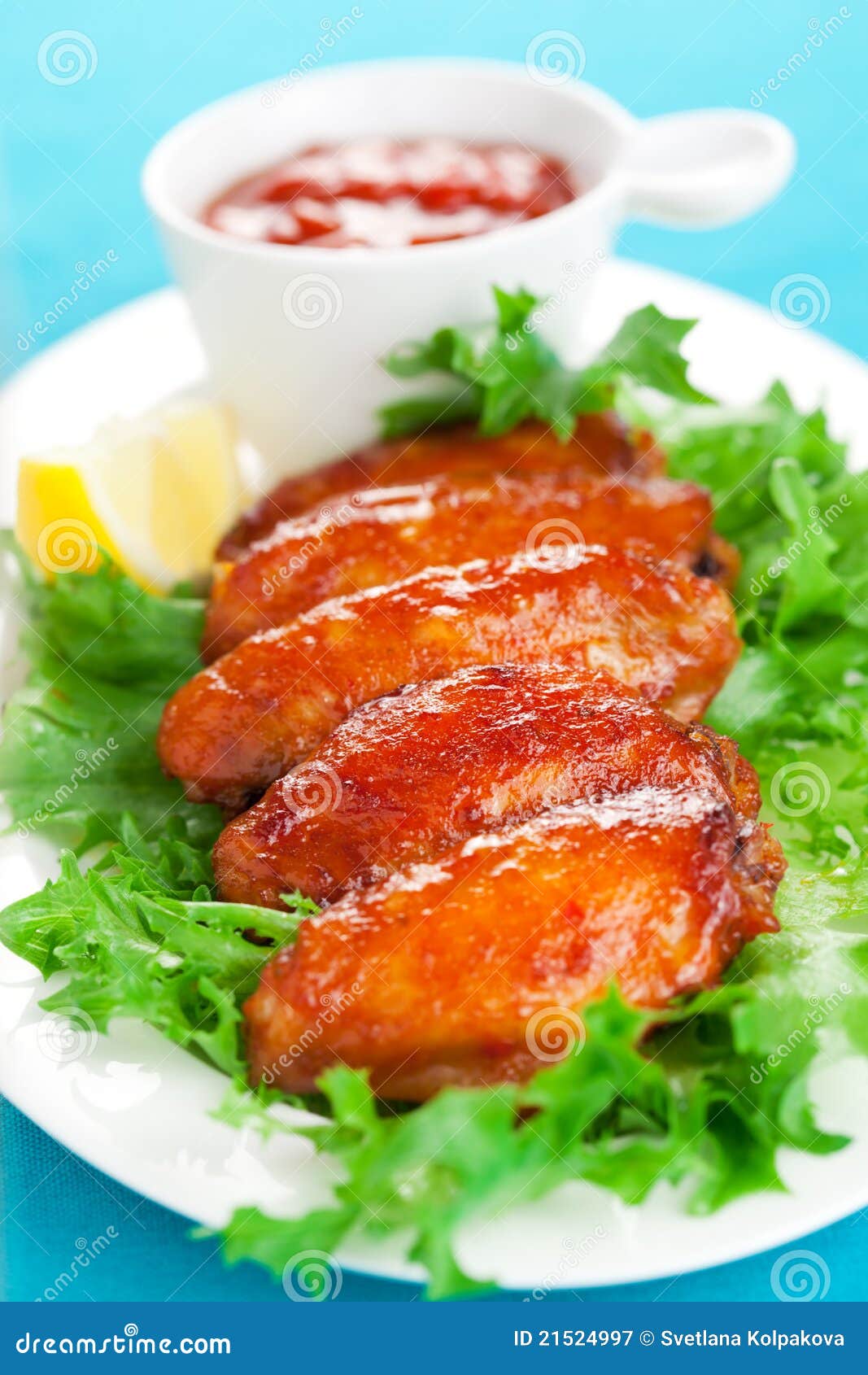 Spicy chicken wings stock image. Image of grill, cuisine 21524997