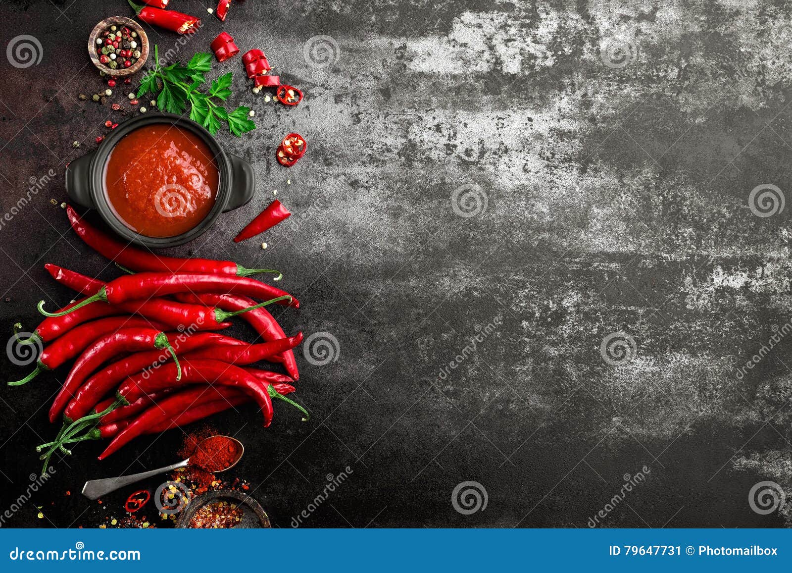 Spicy chili sauce, ketchup stock image. Image of black 79647731
