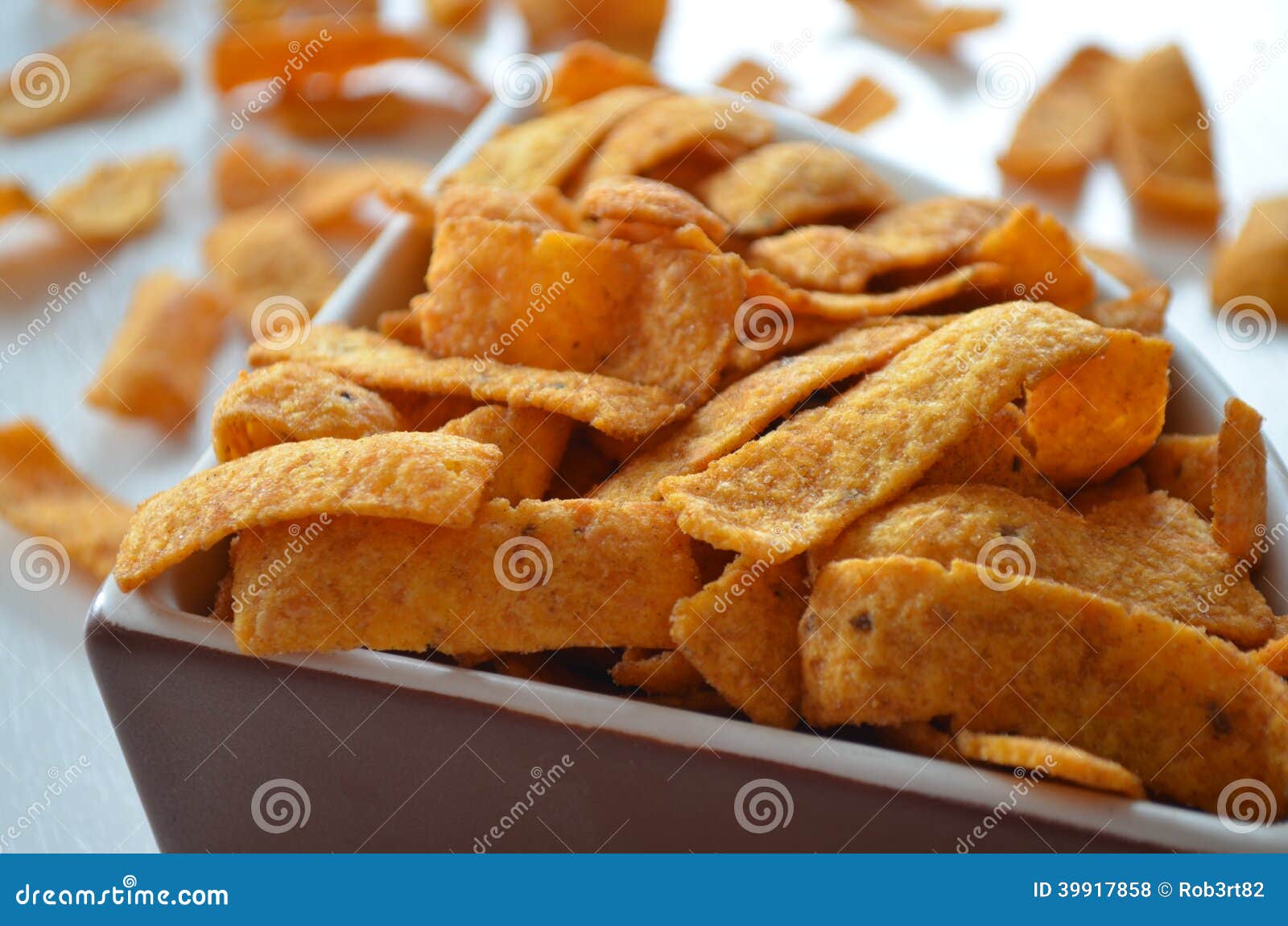 Spicy corn chips stock photo. Image of fast, nachos, food 39917858