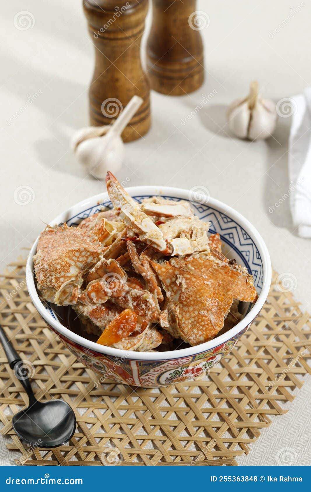 Spicy Crab Curry, SIngapore Style Crab Stew Stock Photo - Image of ...