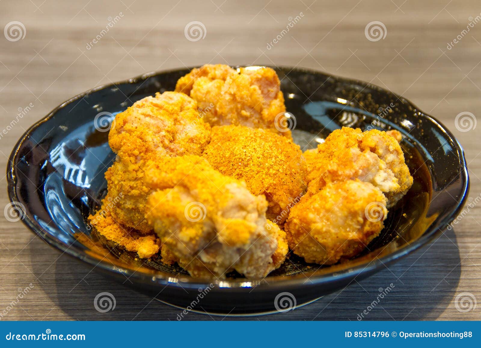 Spicy fried chicken stock photo. Image of roast, meal 85314796
