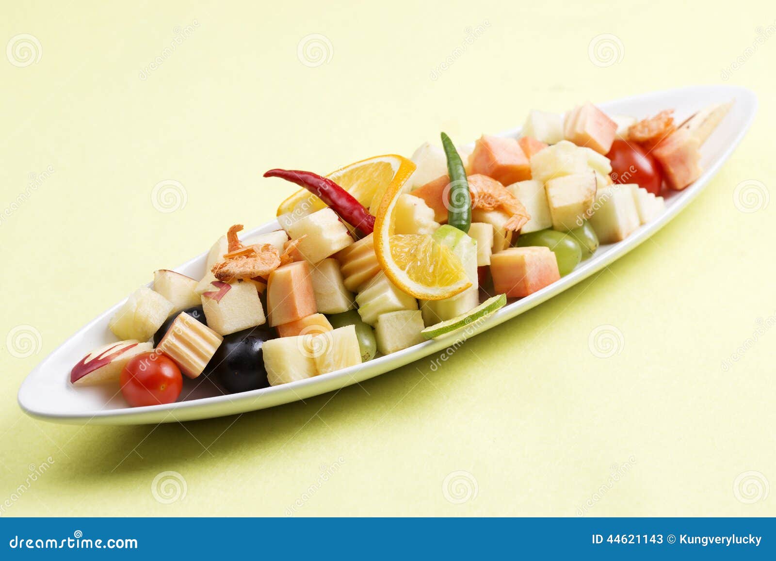 Spicy Fruit Salad Thai Style Stock Image Image of nutrition, color