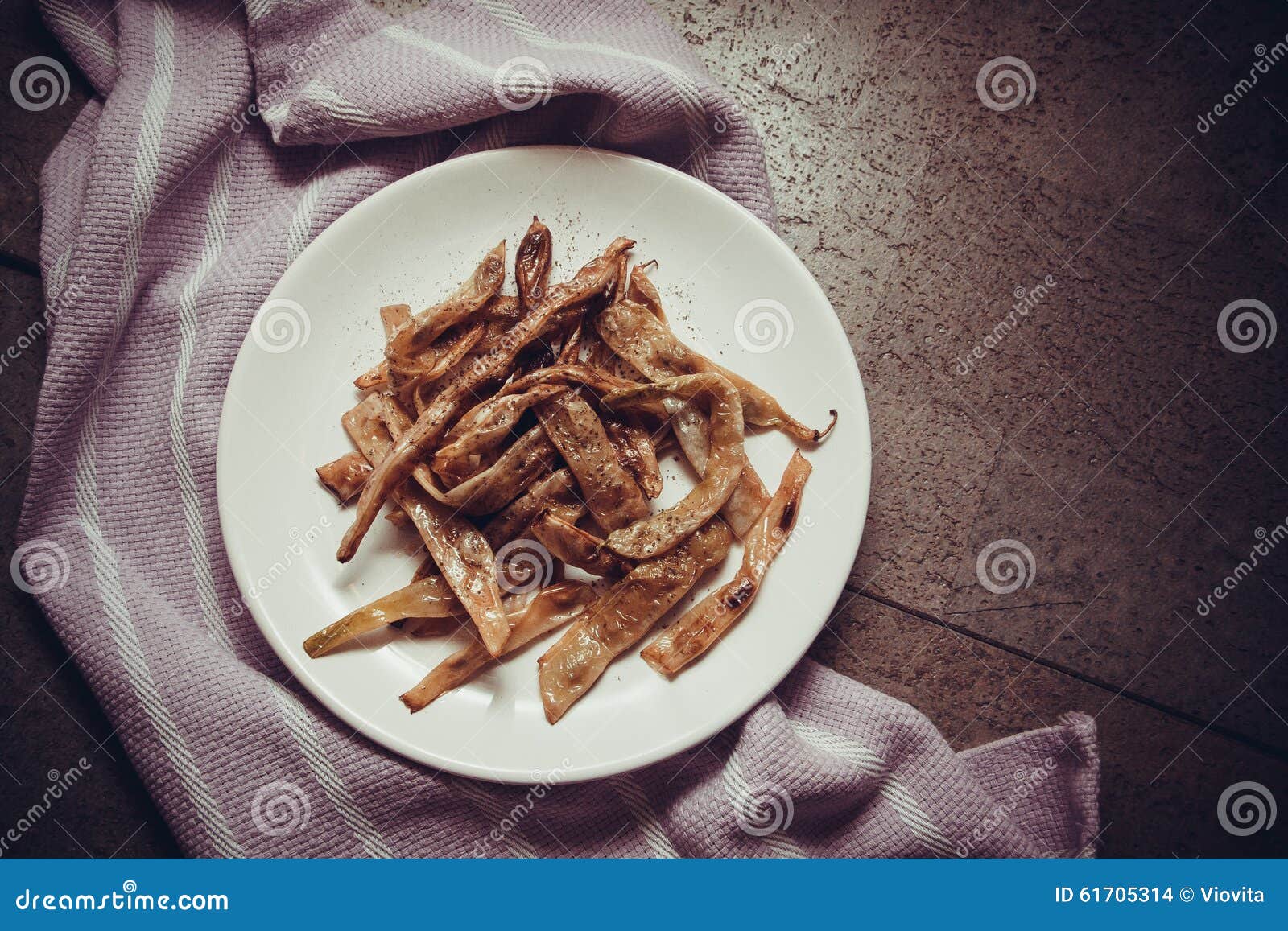 Spicy grilled green beans stock photo. Image of cooking 61705314