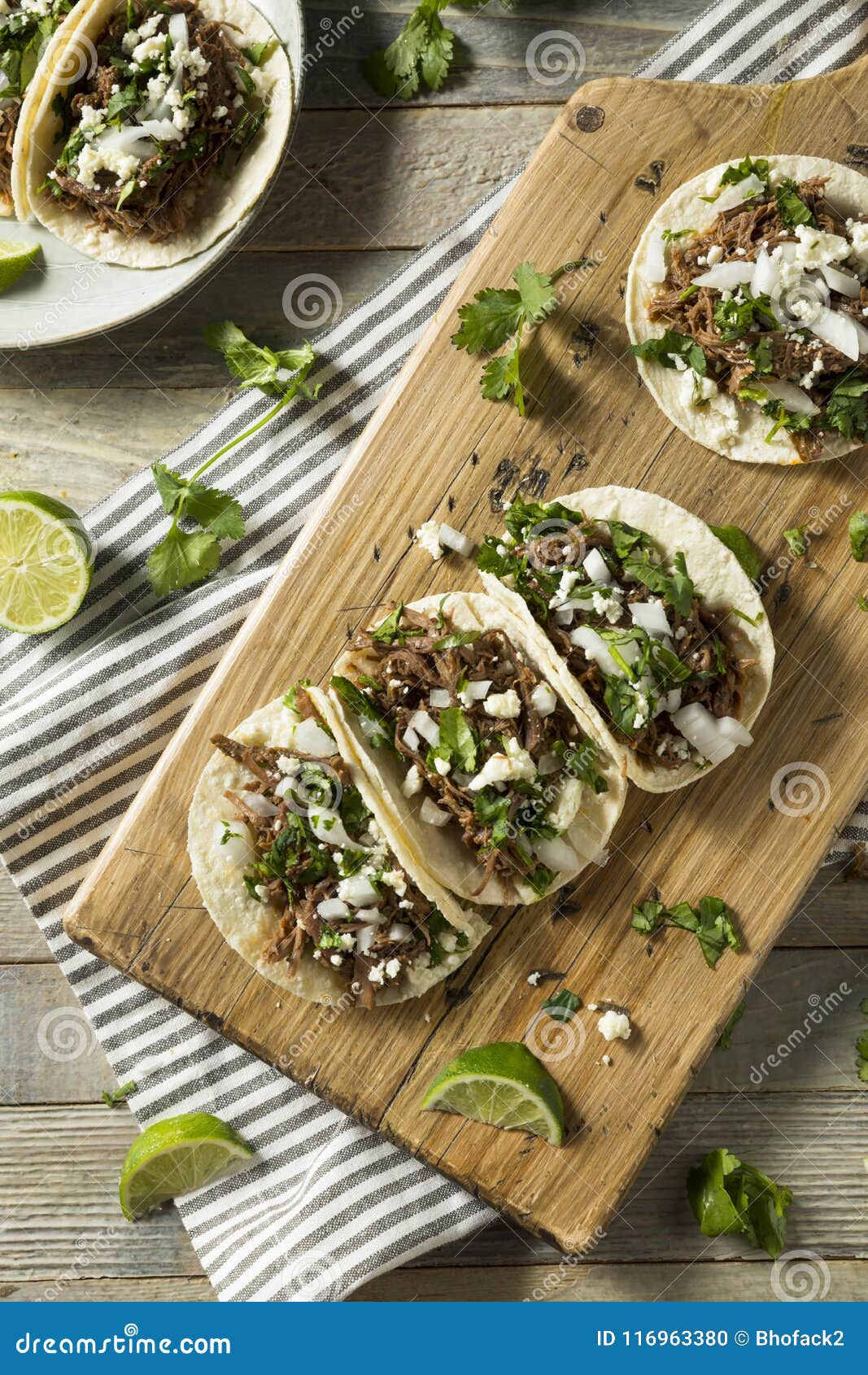 spicy homemade beef barbacoa tacos