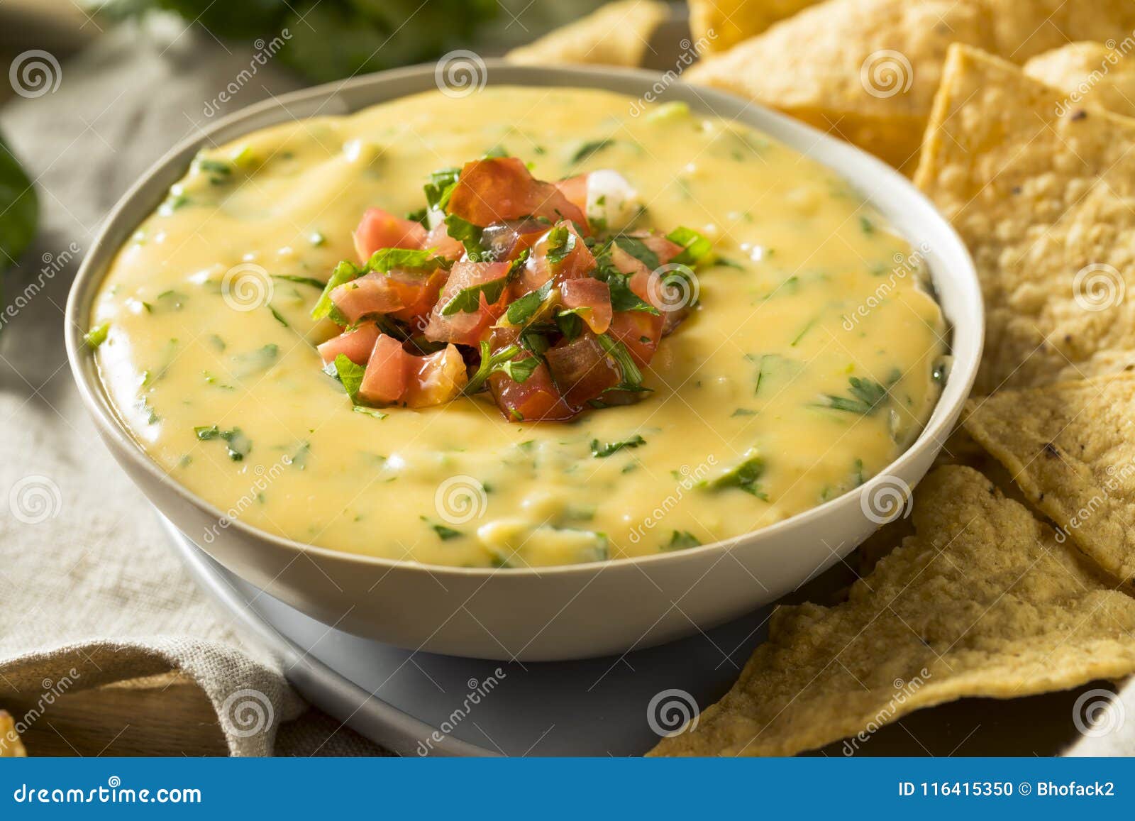 spicy homemade cheesey queso dip