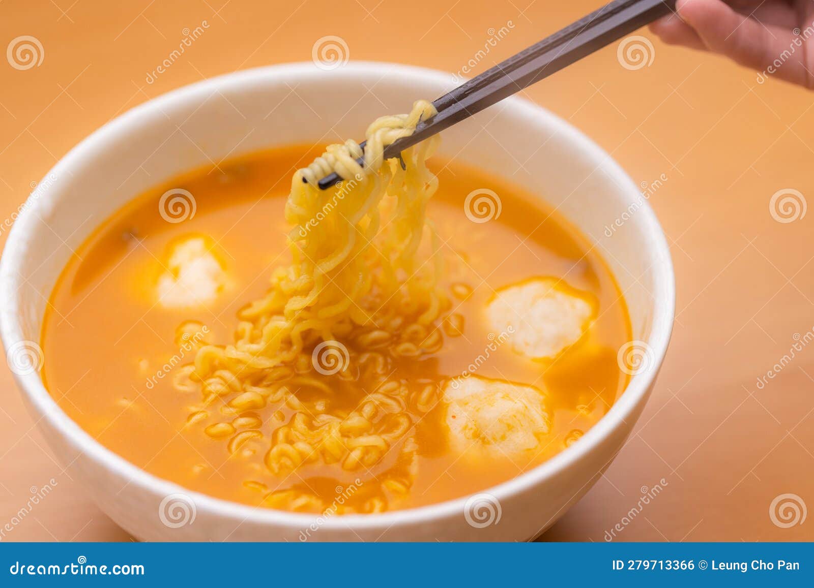 Spicy Korean Instant Noodles Stock Photo - Image of traditional
