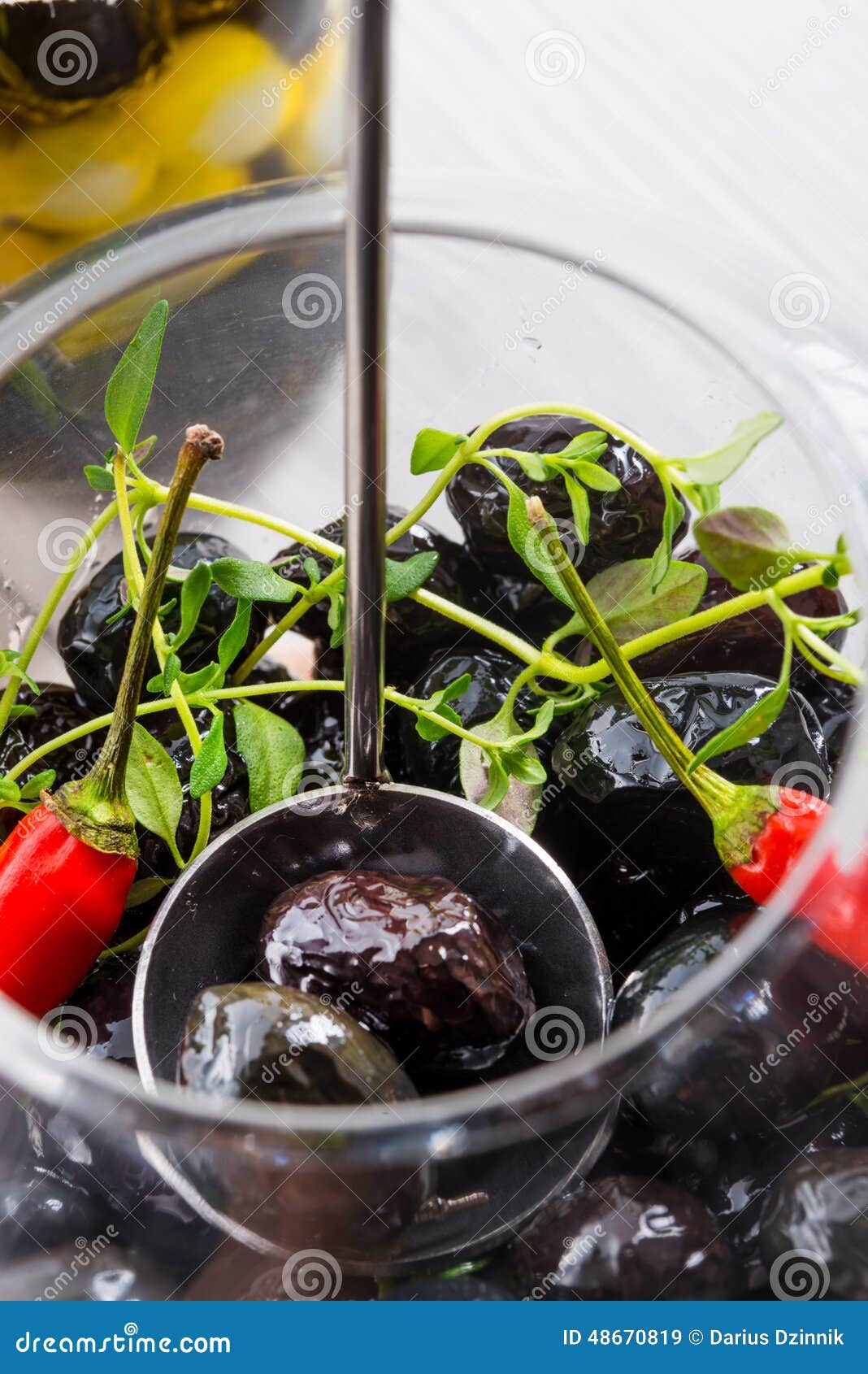 Spicy marinated olives stock image. Image of cook, mediterranean 48670819
