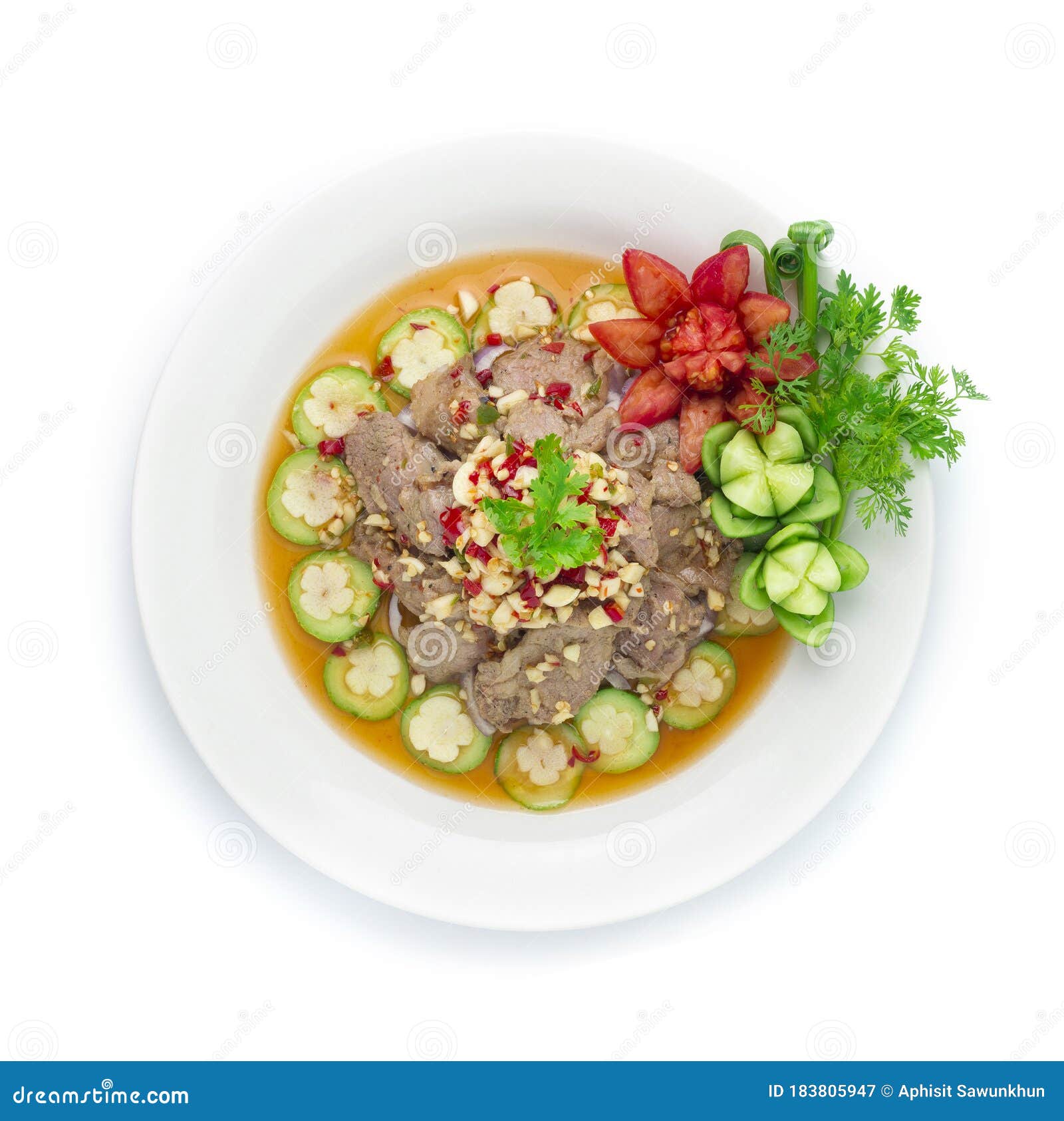 Spicy Pork With Chili Sauce Thai Food Hot Spicy Stock Image Image Of Delicious Asian 183805947