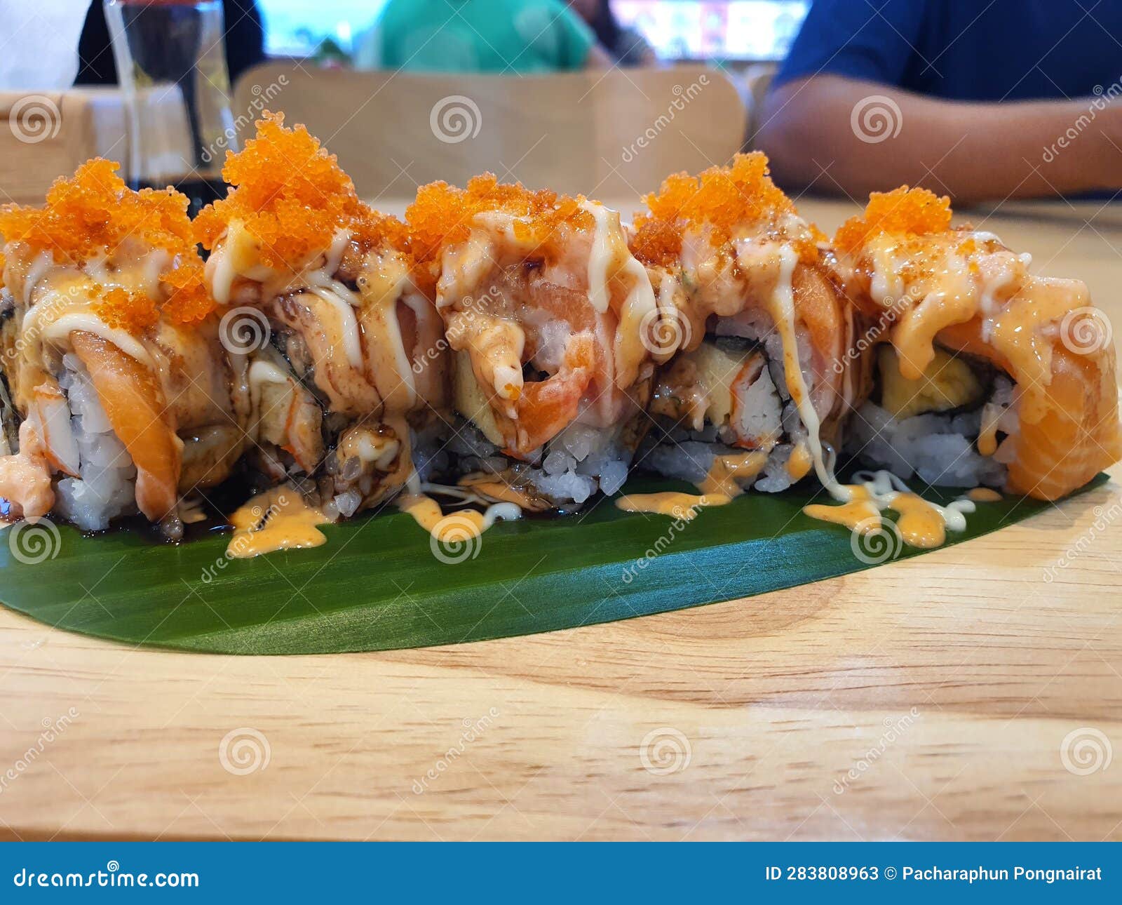 Spicy salmon stock image. Image of salmon, breakfast - 283808963