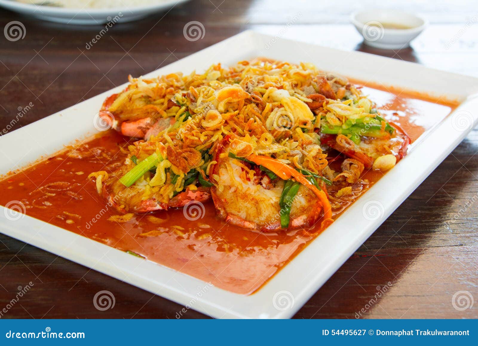 Spicy sauce shrimp stock image. Image of china, chili 54495627