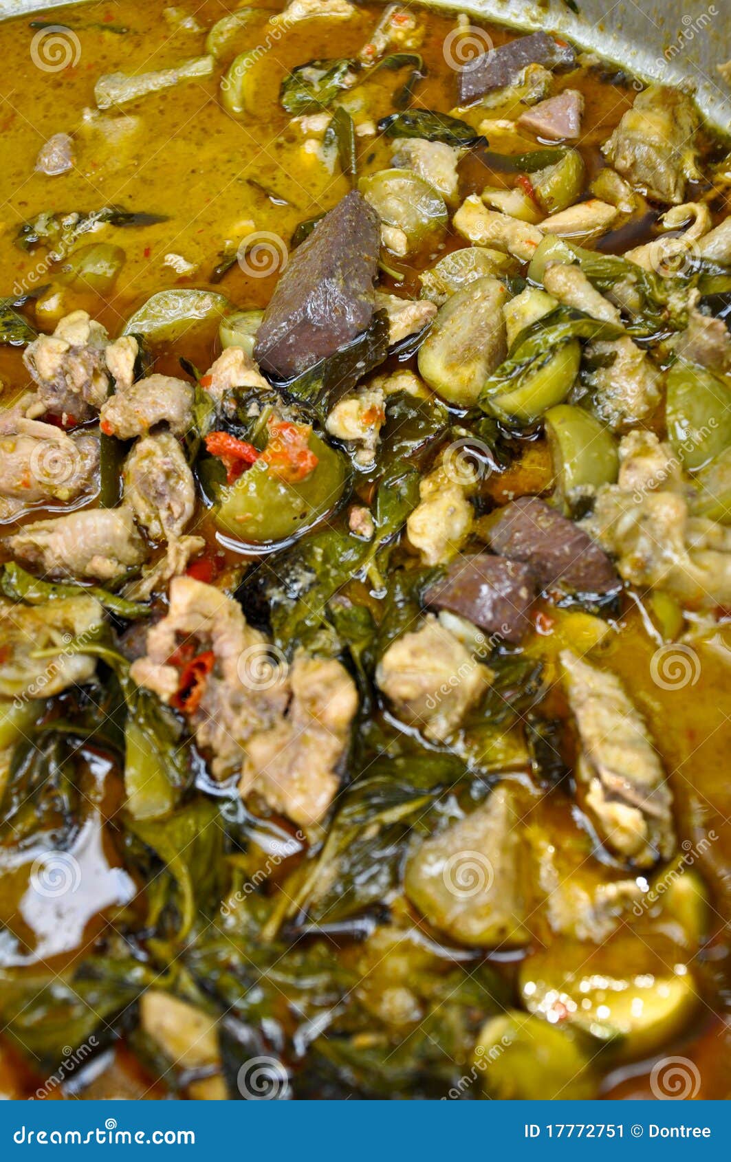 Spicy Thai green curry stock image. Image of food, oriental - 17772751