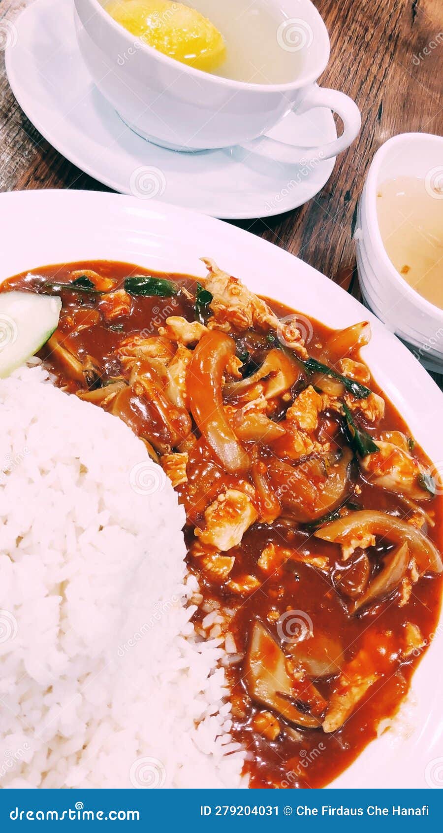 Spicy Thai Sauce with White Rice Stock Image Image of rice, thai