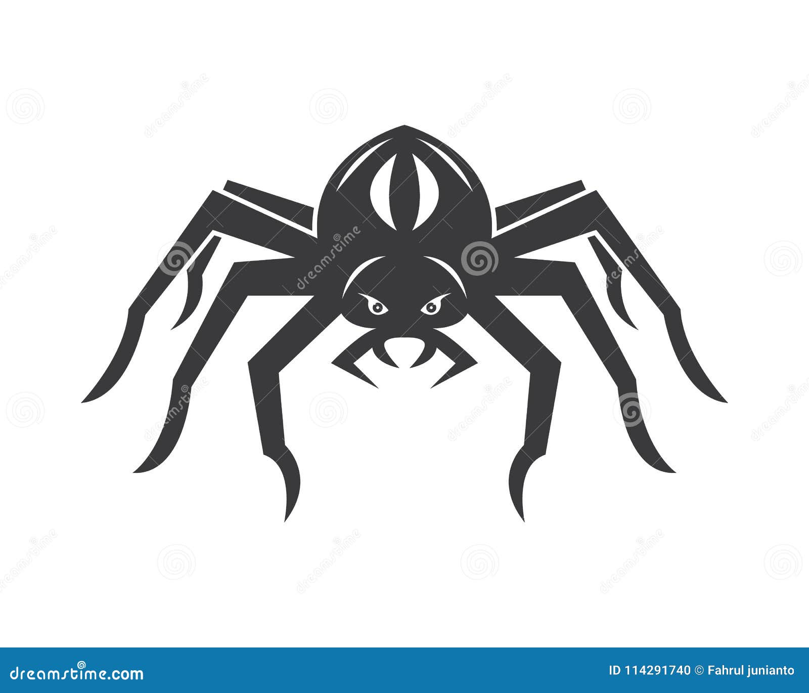 spider icon logo   template