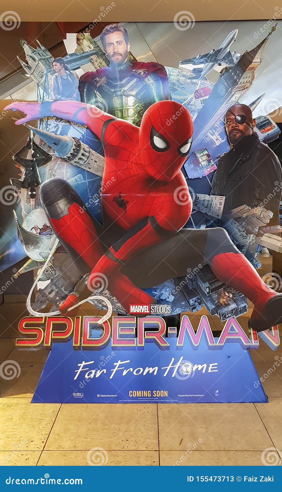 Spider-man Far from Home Movie Poster, this Movie Featuring Spiderman  Versus Mysterio Editorial Stock Photo - Image of avengers, movie: 155473713