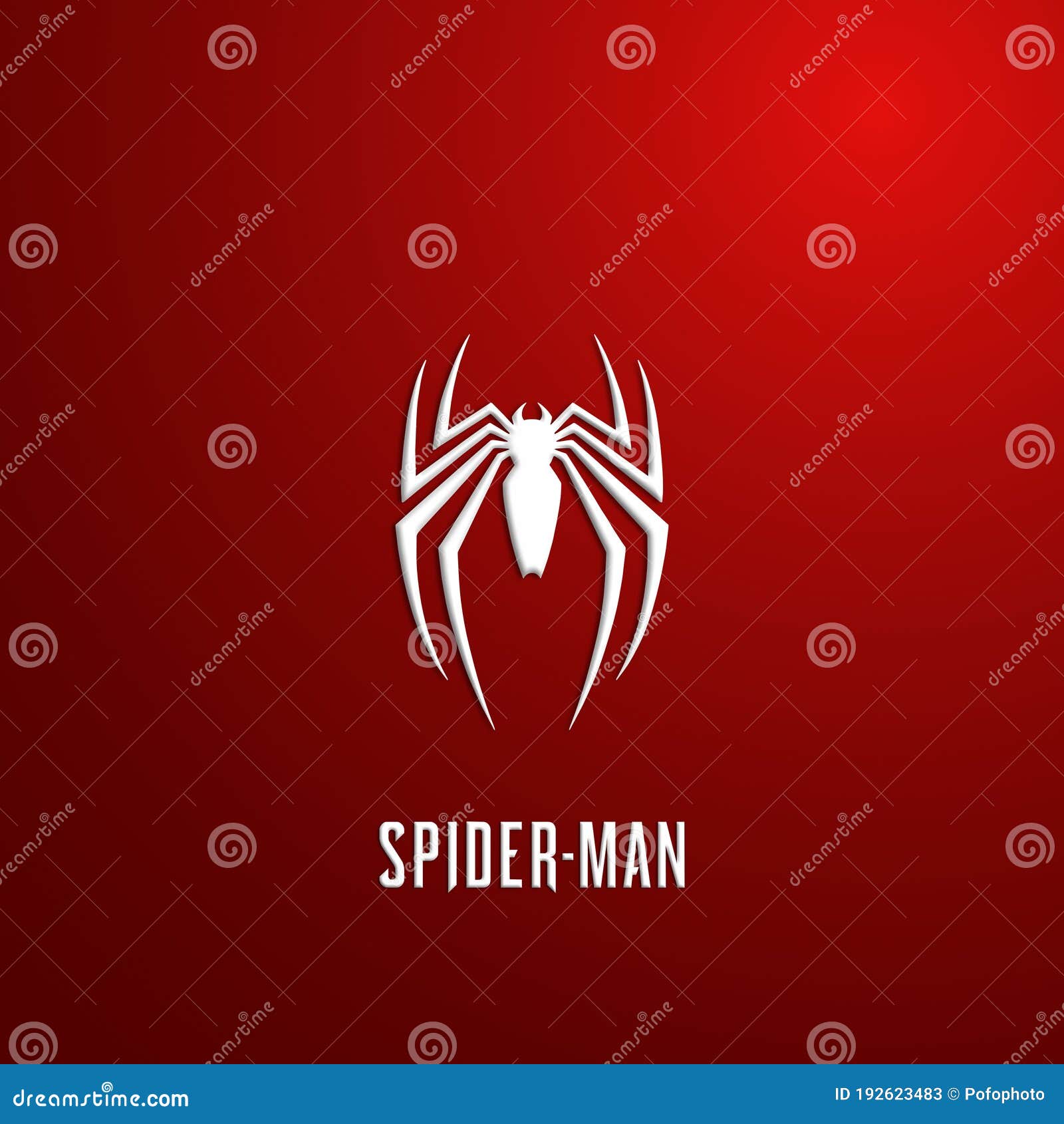 Spider-man logo vector editorial stock photo. Illustration of hero -  192623483, image size:1600x1690