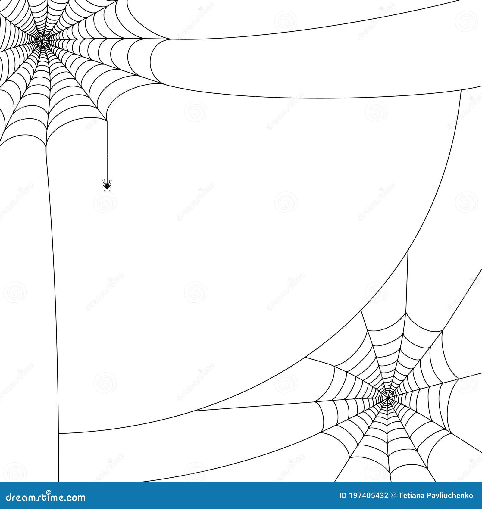 Corner Spider Web Template Corner Spider Web Template
