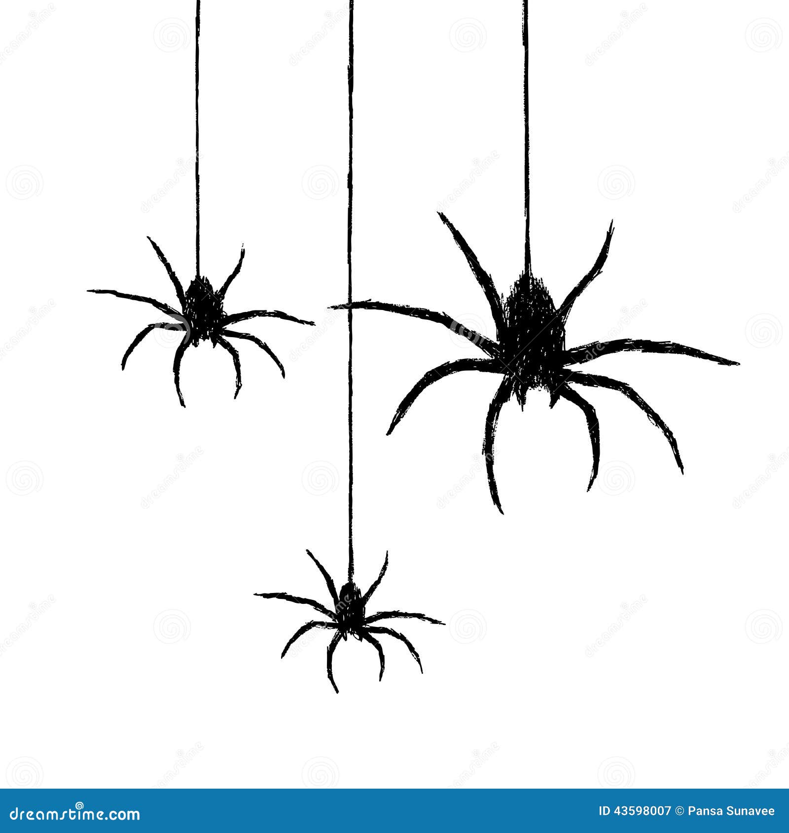 halloween spider drawing