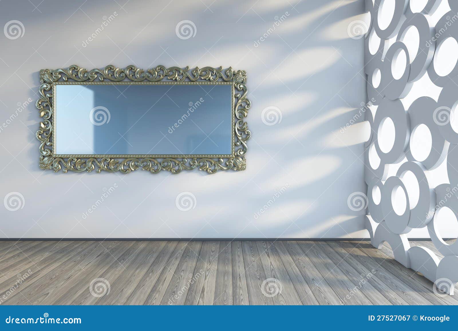 Spiegel Auf Der Wand Stock Abbildung Illustration Von Wand 27527067