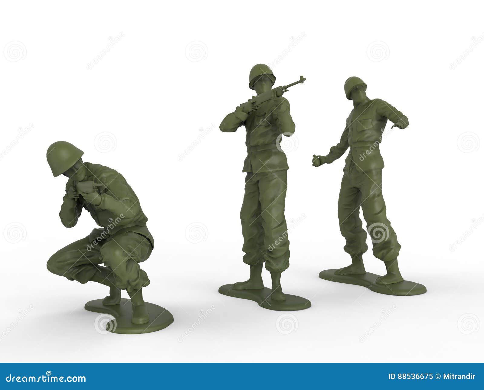 Spielzeugsoldaten - Grüner Plastik Stockbild - Bild Von Soldat, Kommando:  88536675