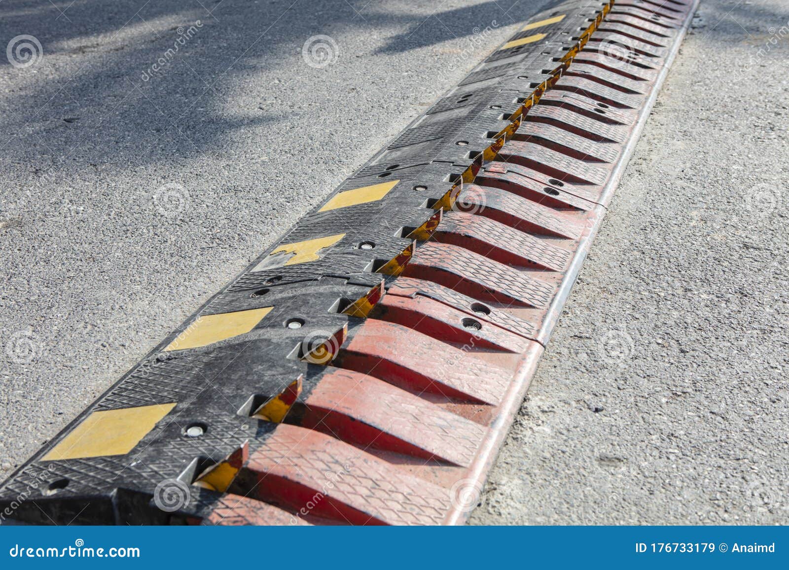 spikes barrier are  used to enforce a directional flow in a single traffic lane