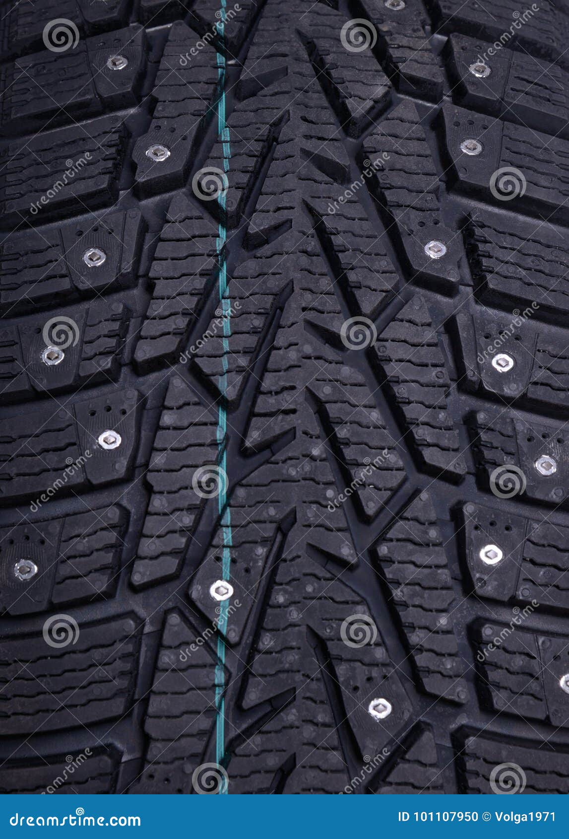 Spikes on a winter tire stock photo. Image of background 101107950