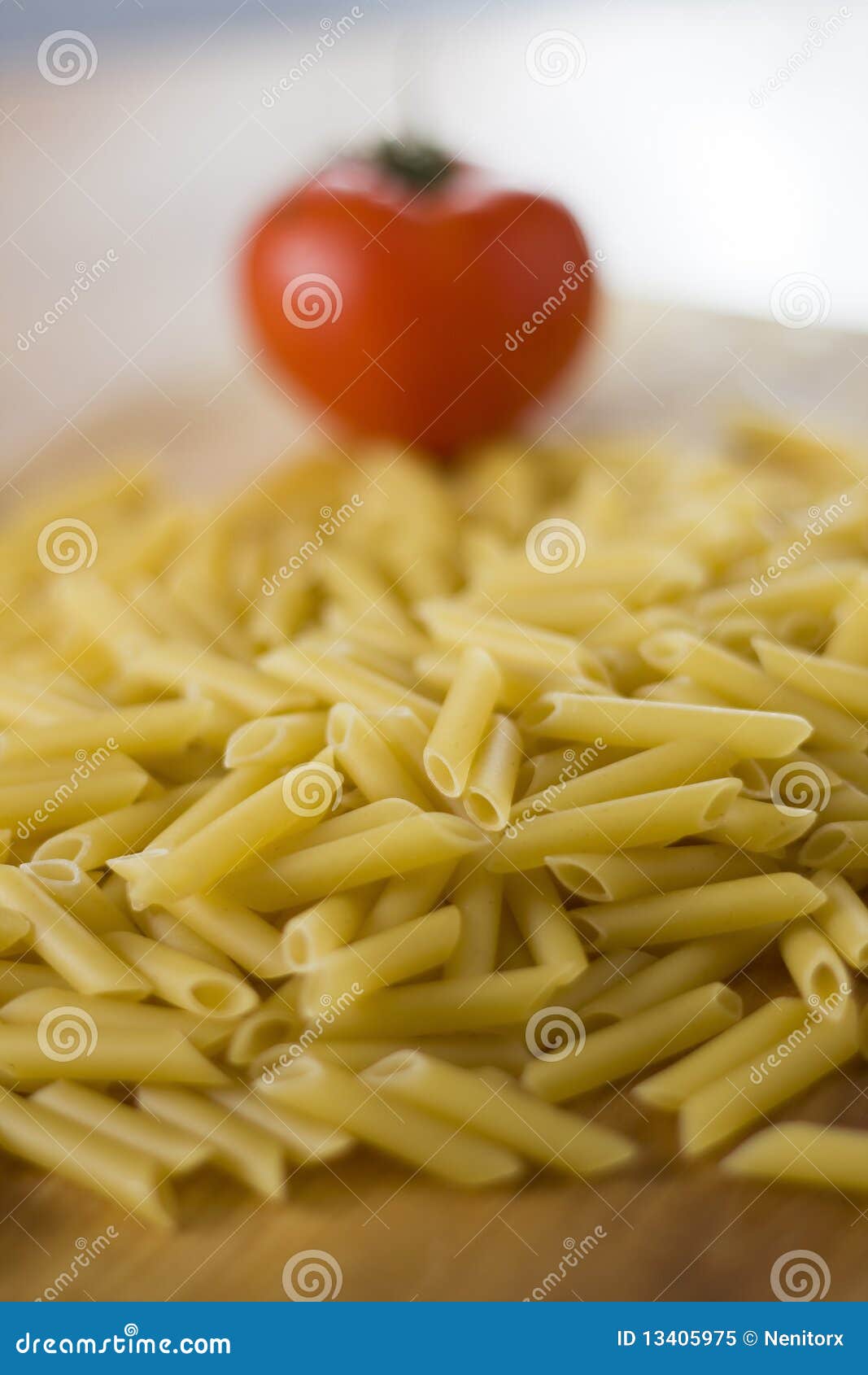 Spilled crude macaroni stock image. Image of italian 13405975