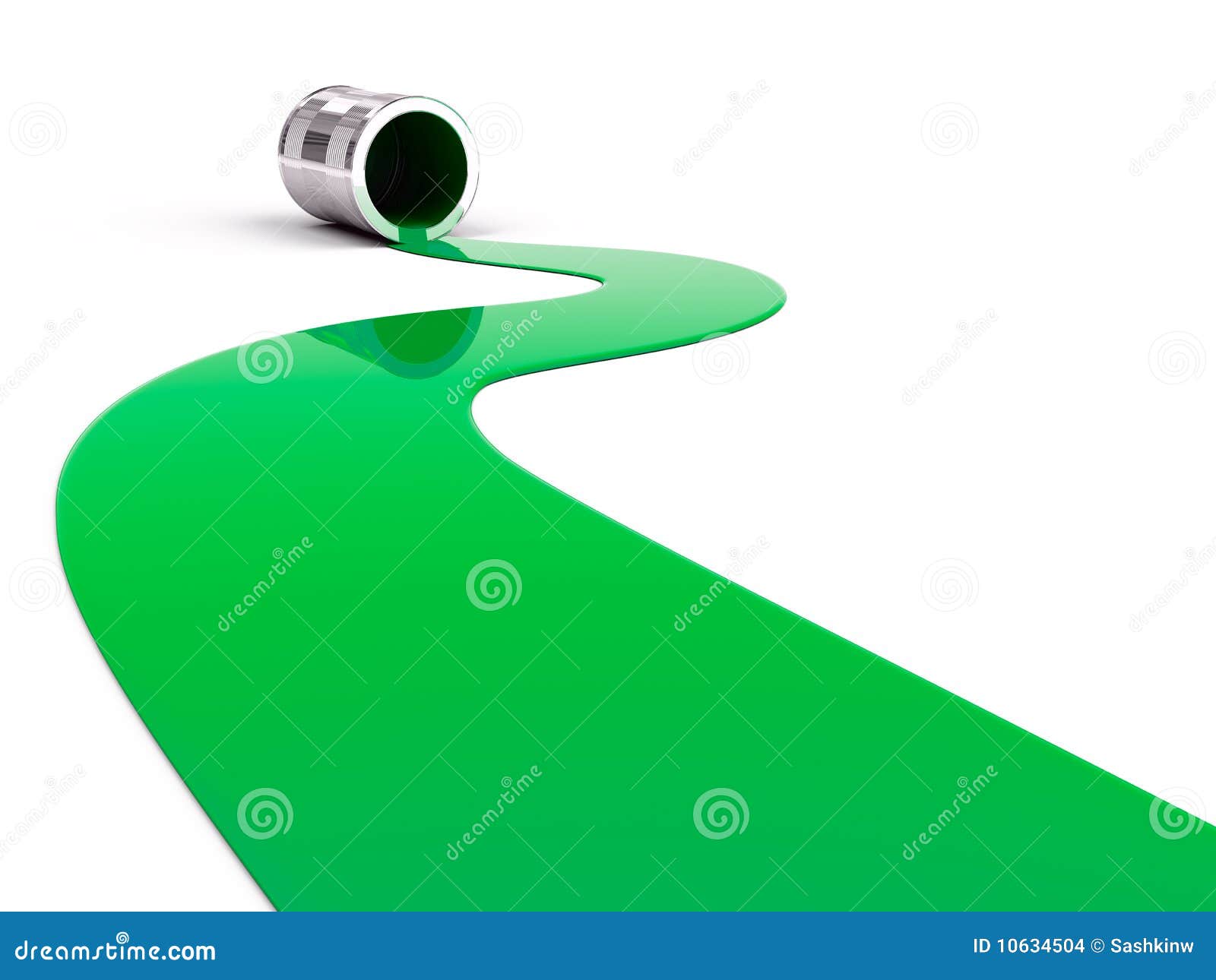 Spilled green paint stock illustration. Illustration of bottle 10634504