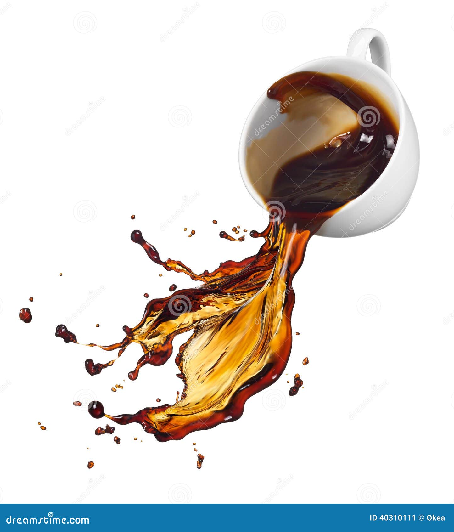 Spilling coffee stock image. Image of motion, splash 40310111