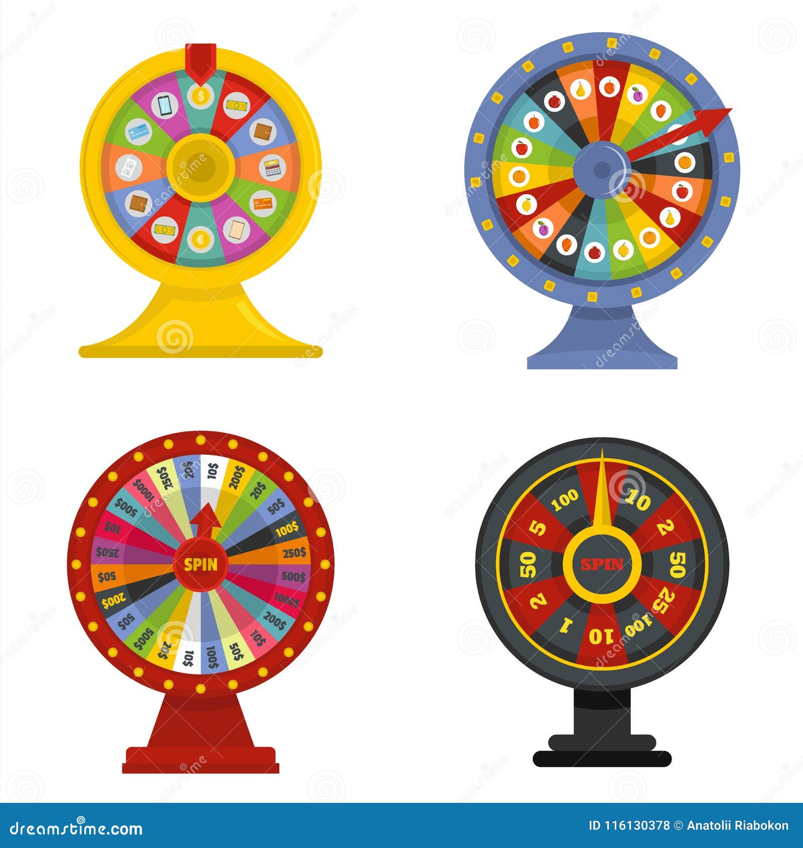 Spin Wheel Vector Illustration | CartoonDealer.com #22543222