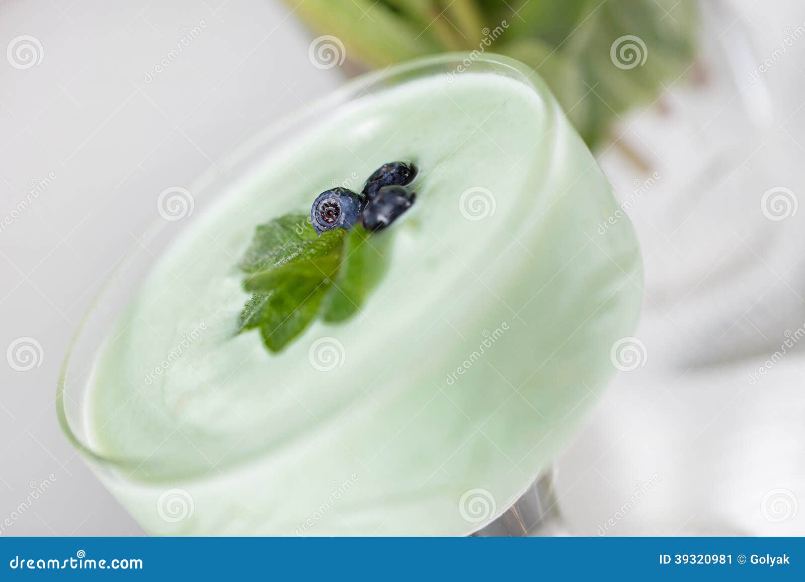 Spinach Cocktail Closeup on White Stock Image Image of organic