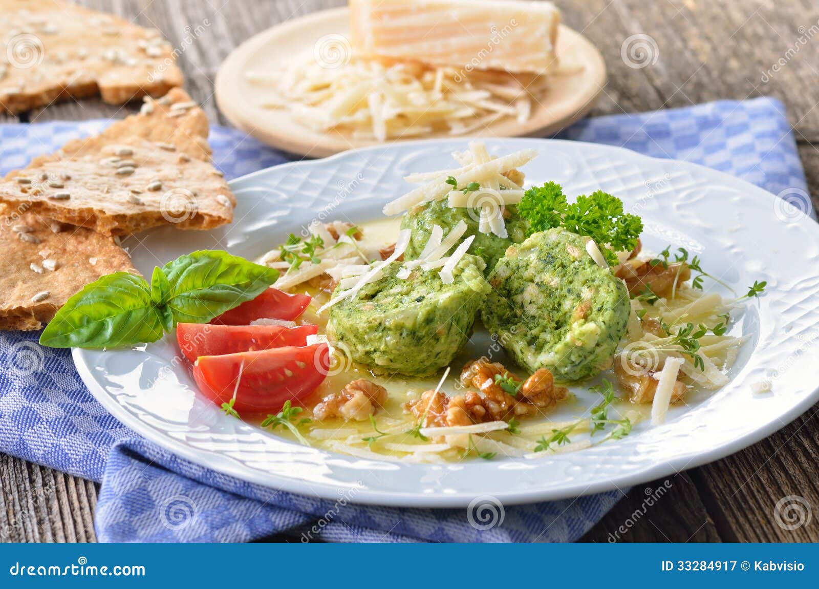 Spinach dumplings stock image. Image of dumplings, italian 33284917
