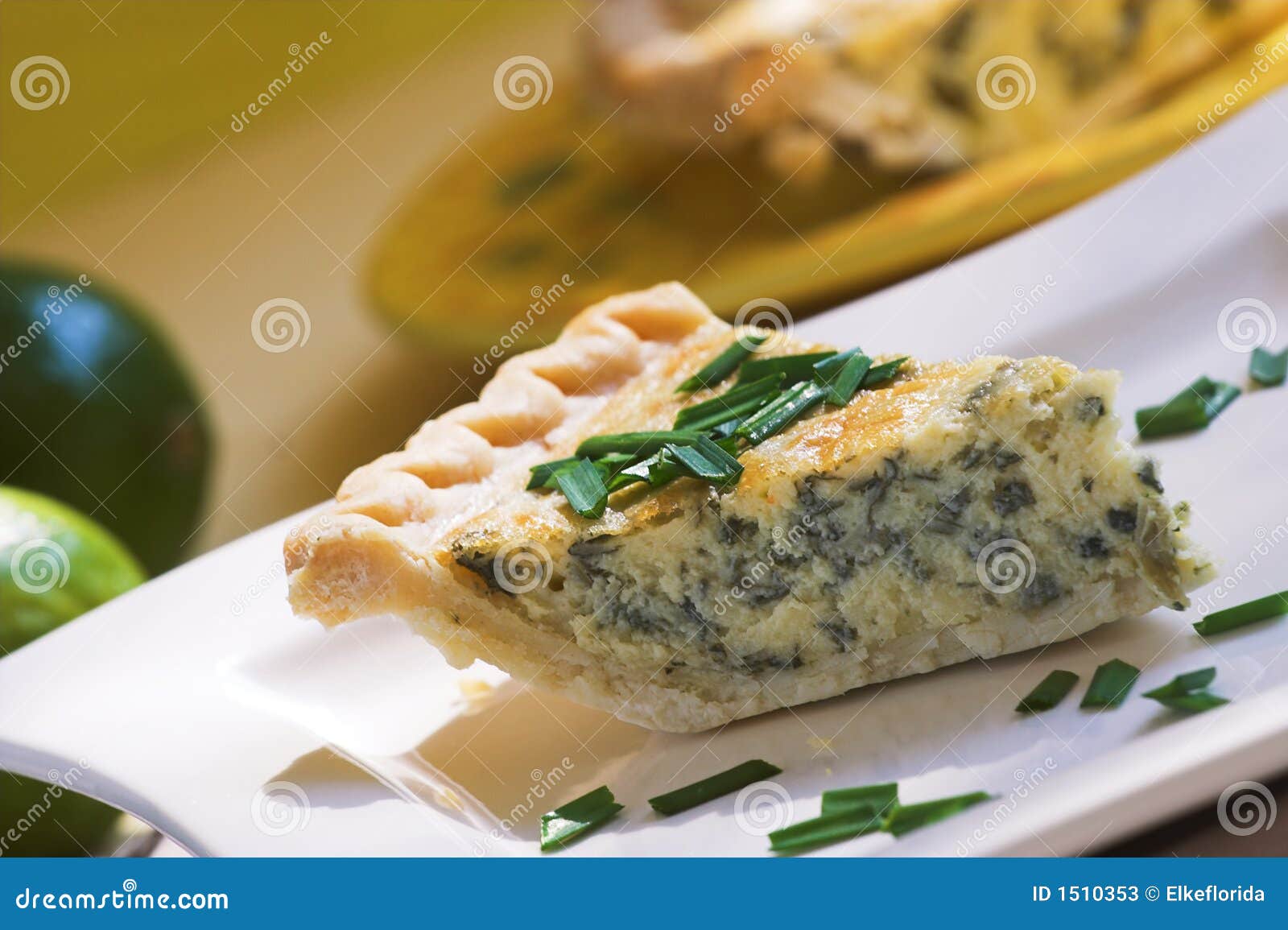 Spinach quiche stock image. Image of nutrition, food, creamy 1510353