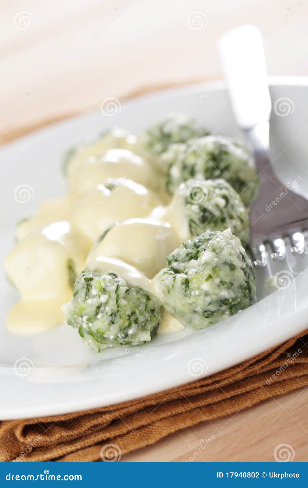 Spinach and Ricotta Dumplings Stock Photo Image of spinach, cooked
