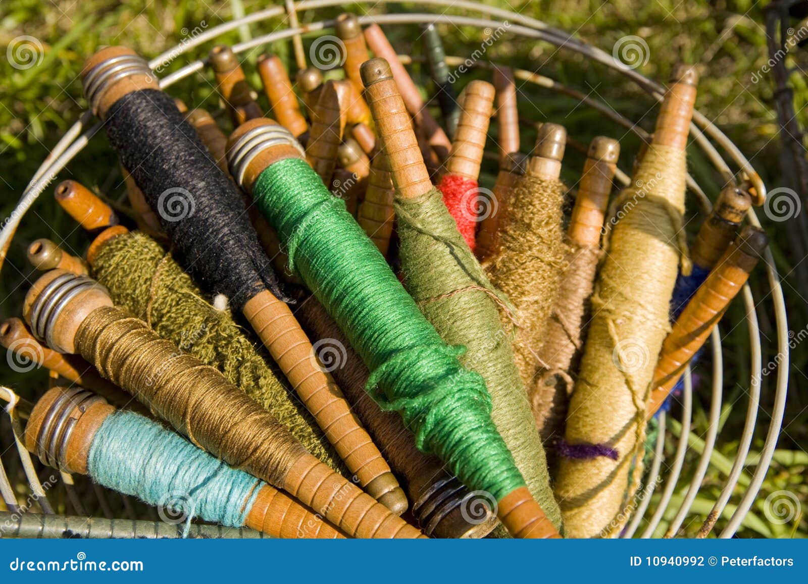 Spindles stock photo. Image of cotton, item, spinning 10940992