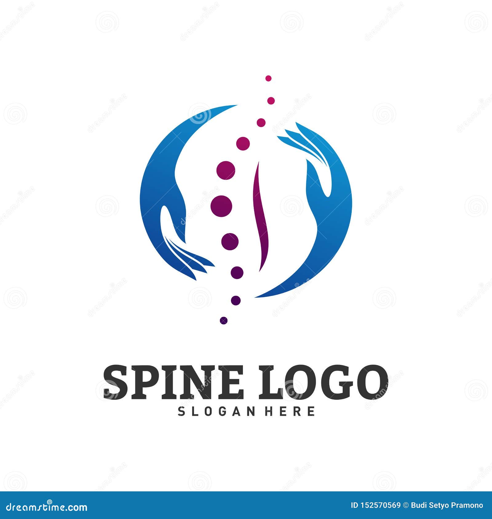 Spine Care Logo Design Concept Vector. Chiropractic Logo Template Intended For Chiropractic Travel Card Template