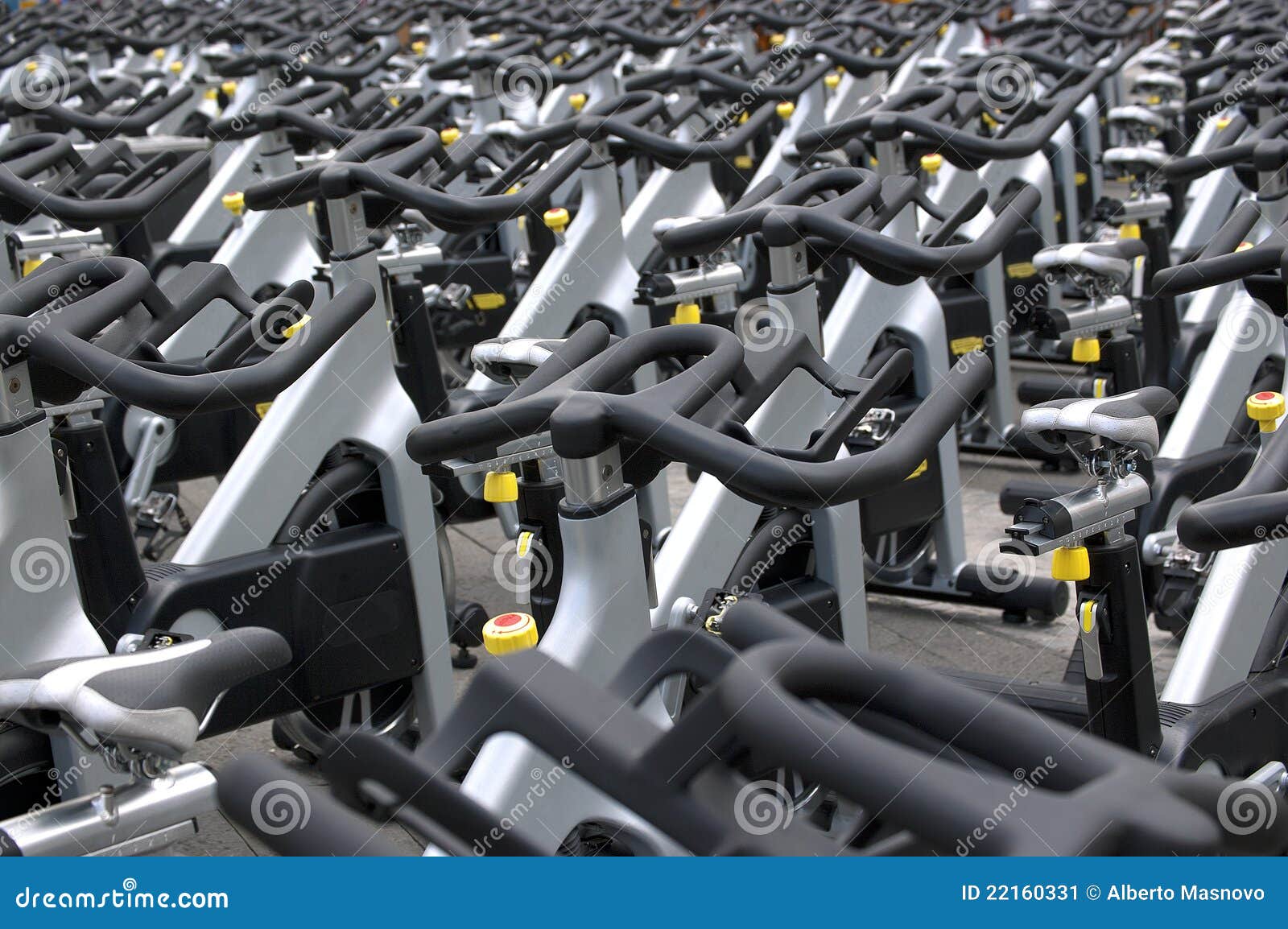Spinning bikes stock image. Image of aerobics, host, cycling 22160331