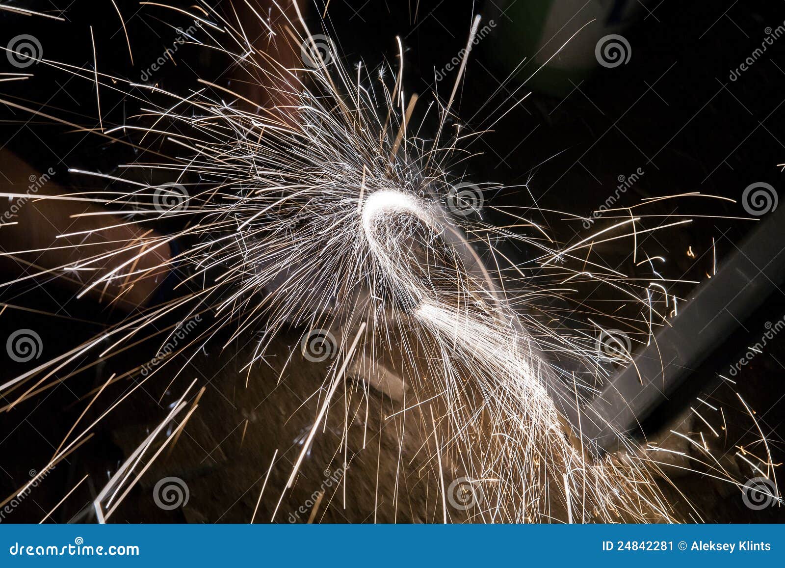 Spinning Disk of Circular Saw with Sparks Stock Image Image of power
