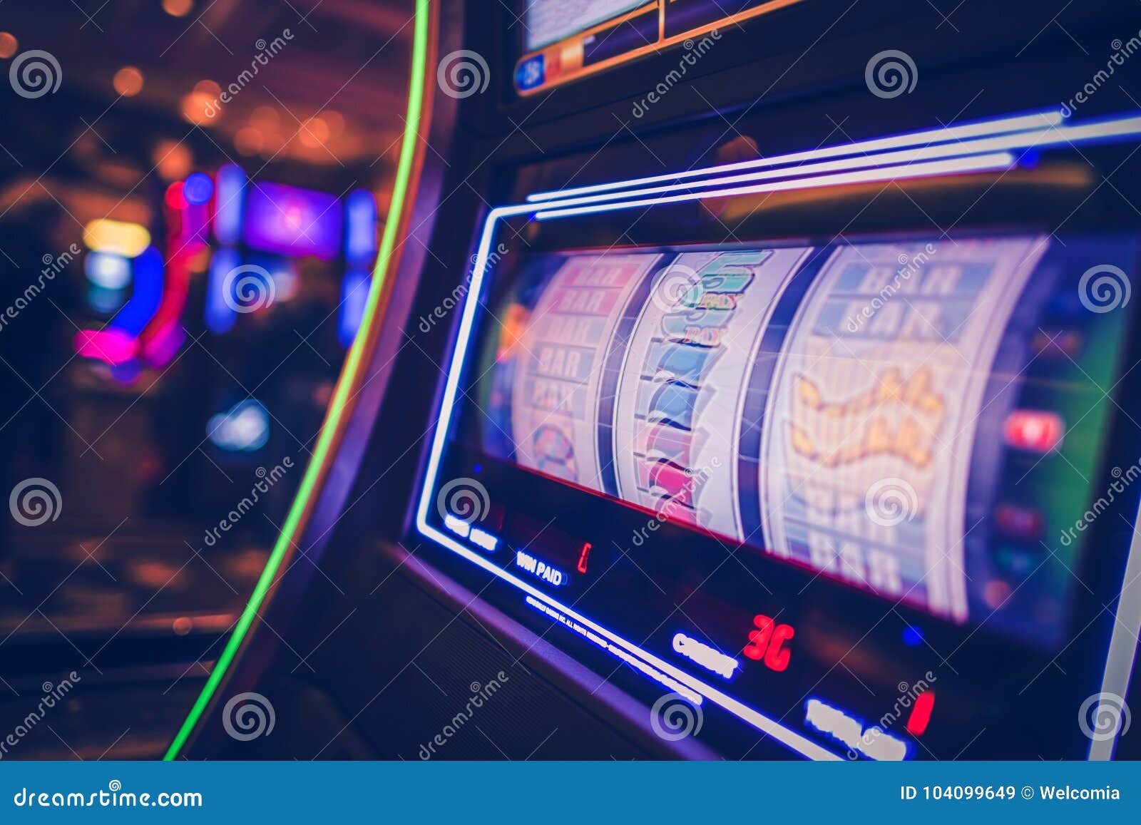 spinning slot machine