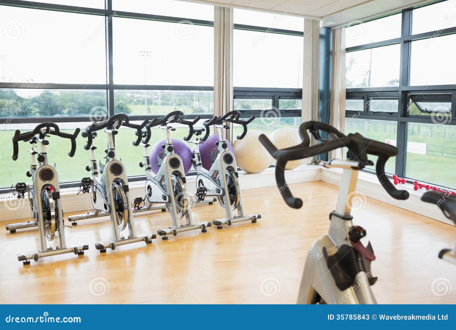 exercise bike in living room