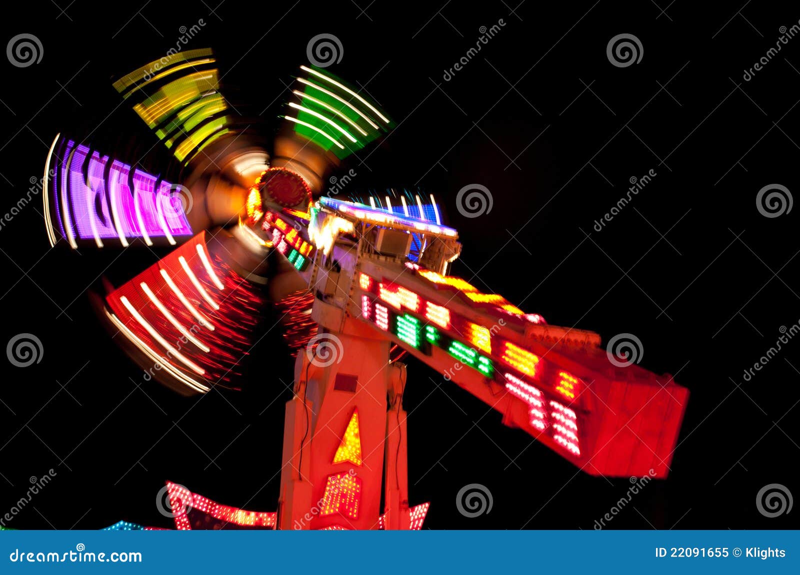Spinning Lights stock image. Image of buzz, merry, fast 22091655