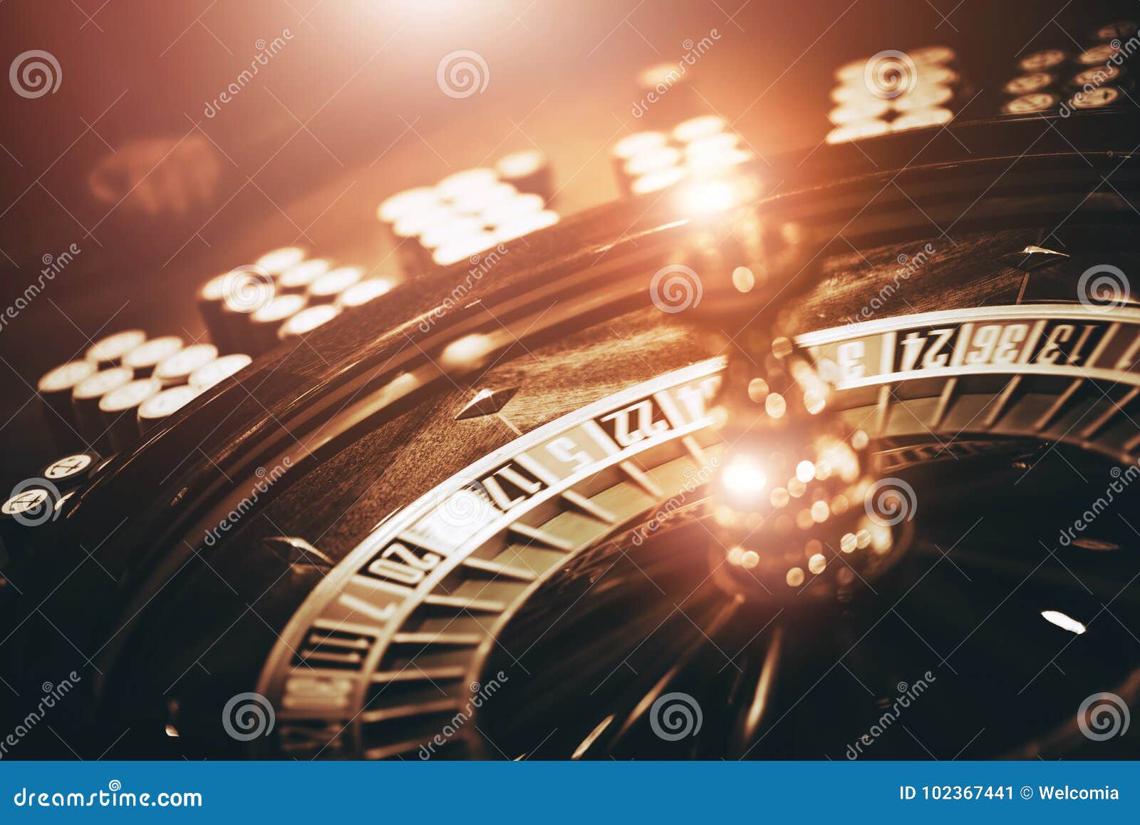 Spinning Roulette Wheel stock image. Image of play, prediction 102367441